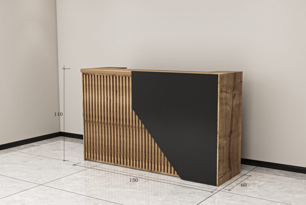 Kassentheke Modell 3001 Länge 1500 cm x Höhe 110 cm x Tiefe 60 cm