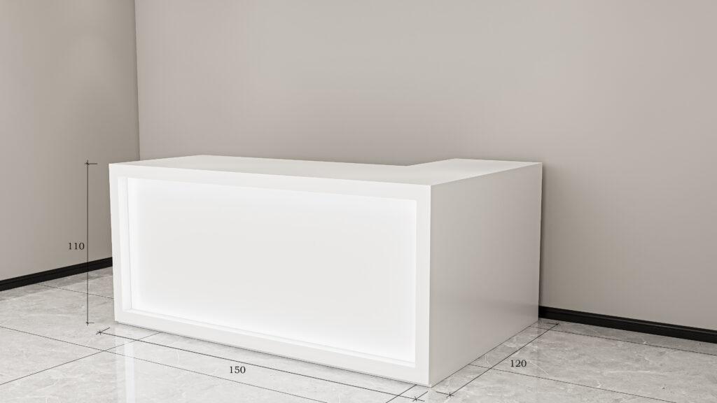 Kassentheke Modell 3003 Länge 1500 cm x Höhe 110 cm x Tiefe 60 cm