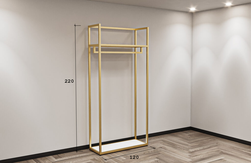 Mittelraumständer, Wandregal  220 x 120 x 45  Modell 1006, Farbe wählbar