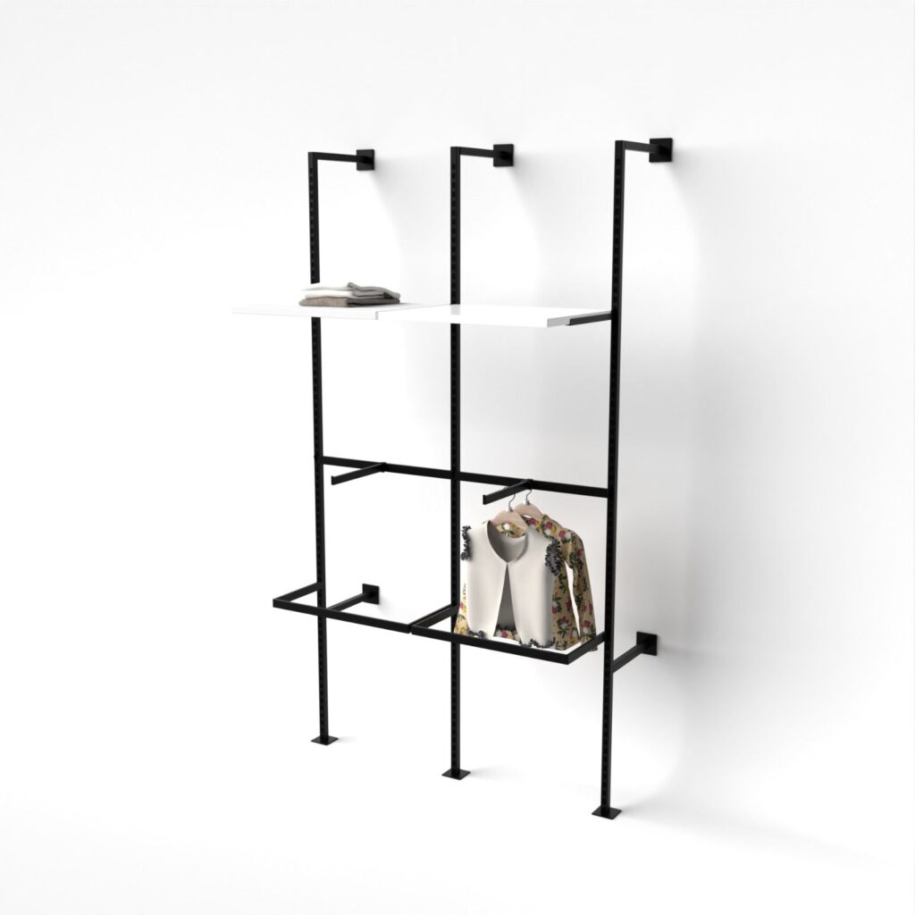 Wandregal Modell 1071, Breite 120 cm Höhe 230 cm Farbe wählbar